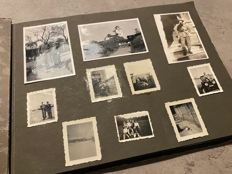 Sjældent ww2 album med privatfotos af Montgomery og mange andre fotos fra befrielsen 1945