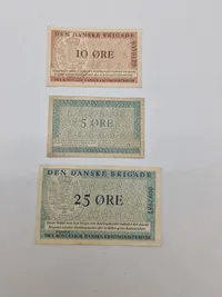 Pengesedler den Danske brigade i Tyskland