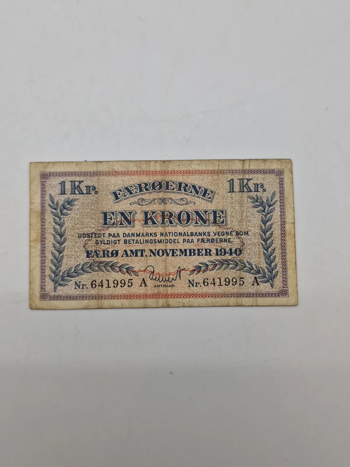 Færørene 1940 1 kr