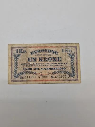 Færørene 1940 1 kr
