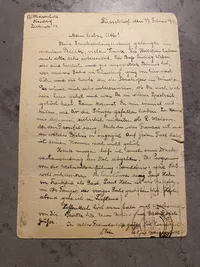 Originalt tysk ww2 brev sendt til Spanien