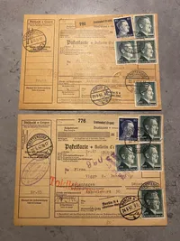 Originale regninger sendt fra det tyske rige til København