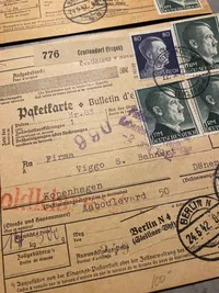 Originale regninger sendt fra det tyske rige til København