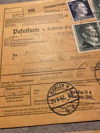 Originale regninger sendt fra det tyske rige til København