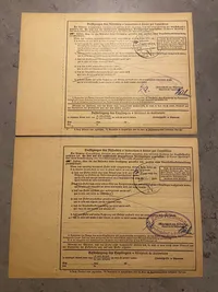 Originale regninger sendt fra det tyske rige til København