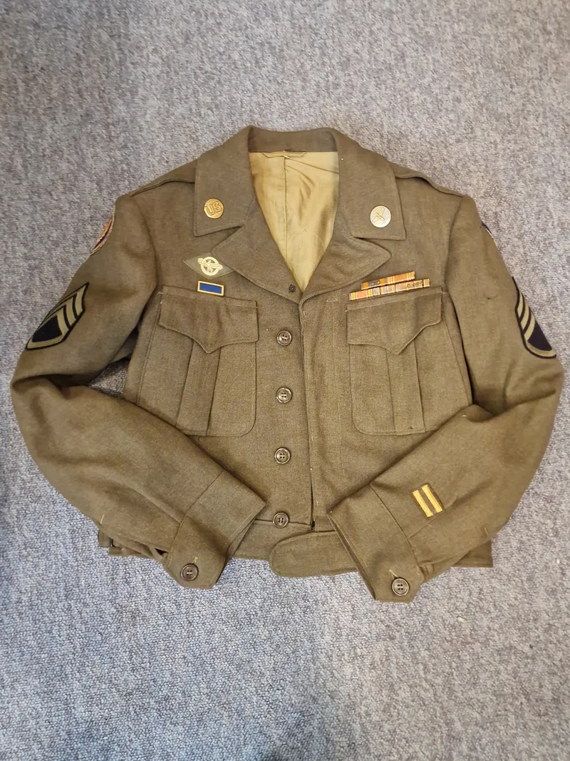 Original Amerikansk flyver sergent 15 air force 1944 dateret