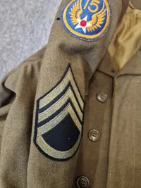 Original Amerikansk flyver sergent 15 air force 1944 dateret