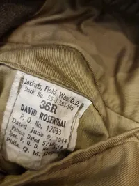 Original Amerikansk flyver sergent 15 air force 1944 dateret