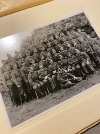 Originalt stort Luftwaffe hold foto - taget i dk