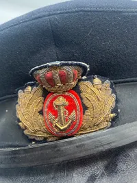 Original kasket frø søværnet (Officers gruppen)
