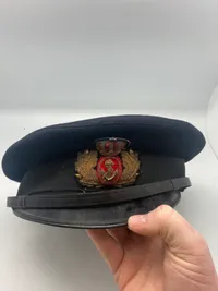 Original kasket frø søværnet (Officers gruppen)