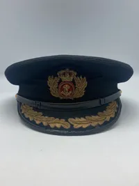 Original kasket fra søværnet (Orlogskaptajn)