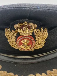 Original kasket fra søværnet (Orlogskaptajn)