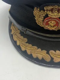 Original kasket fra søværnet (Orlogskaptajn)