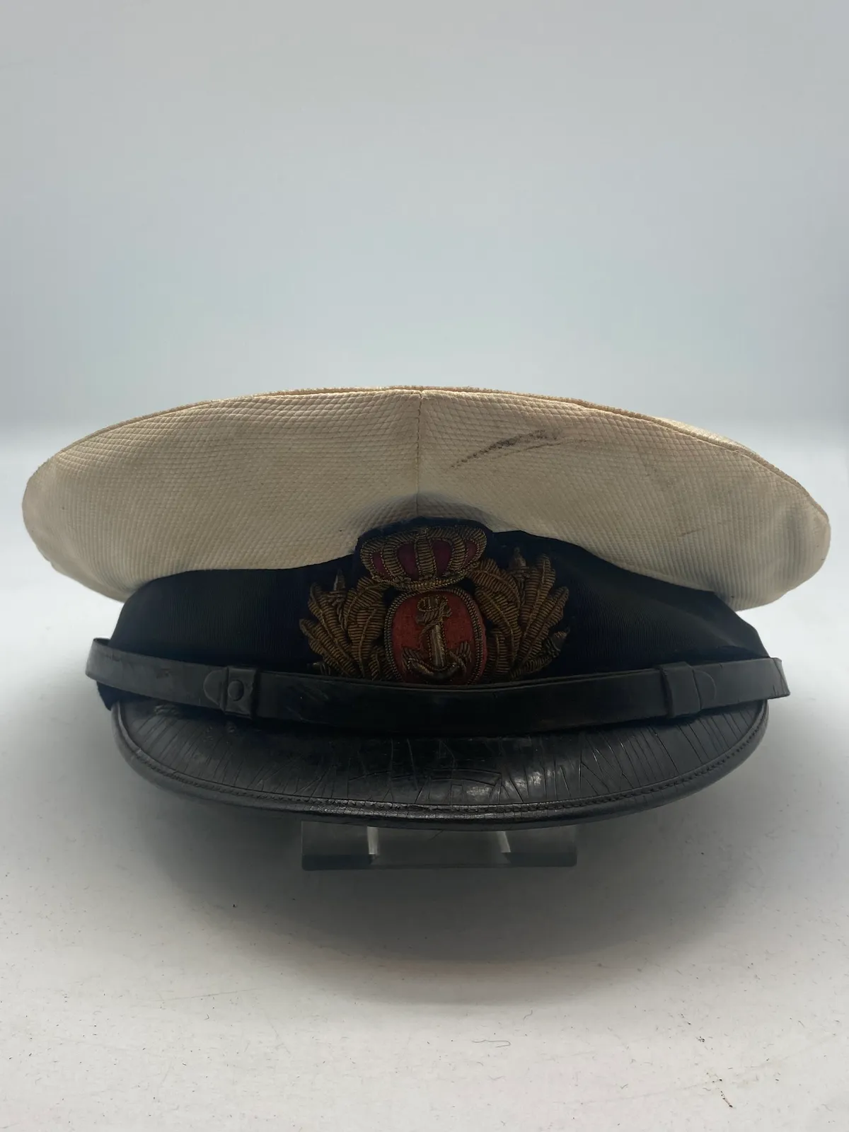 Original dansk kasket fra søværnet (Officersklassen)