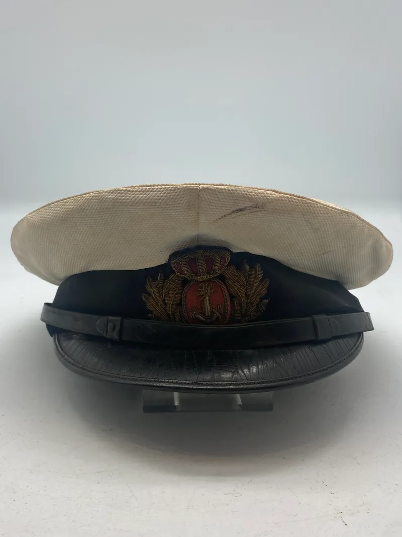 Original dansk kasket fra søværnet (Officersklassen)