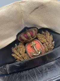Original dansk kasket fra søværnet (Officersklassen)