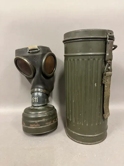 Original Tysk WW2 gasmaske urørt
