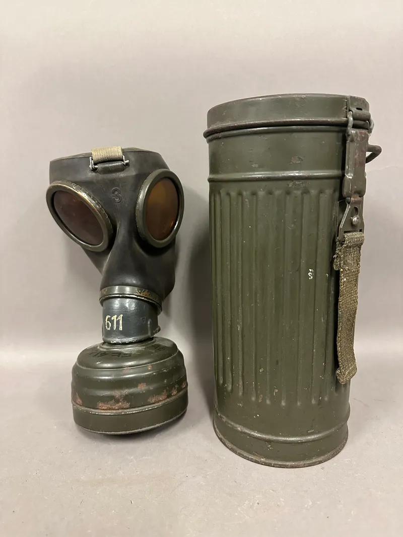 Original Tysk WW2 gasmaske urørt