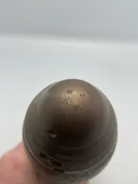 Original dansk kardæskgranat - stemplet Hærens Laburatorium 1916