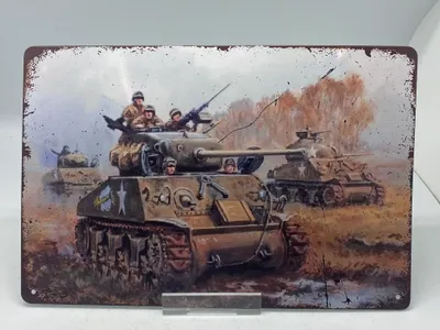 Tysk blikskilt, ww2 - reproduktion