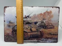 Tysk blikskilt, ww2 - reproduktion