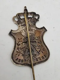 Original Danske Våben brødre 1859-1884 pin