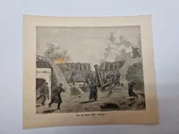 Originalt 1864 håndkolorerede stik