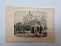 Originalt 1864 håndkolorerede stik