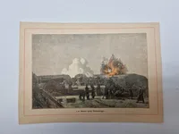 Originalt 1864 håndkolorerede stik