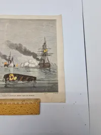 Originalt 1864 håndkolorerede stik