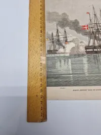 Originalt 1864 håndkolorerede stik