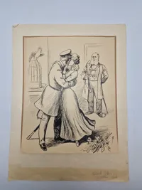 Original Axel Holger Thiess (17. maj 1860 i Diernæs – 25. marts 1926 i København) tegning