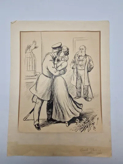 Original Axel Holger Thiess (17. maj 1860 i Diernæs – 25. marts 1926 i København) tegning