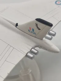 Veludført flymodel metal