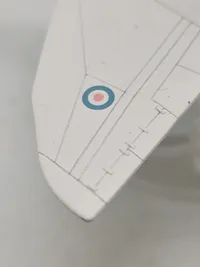 Veludført flymodel metal