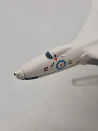 Veludført flymodel metal