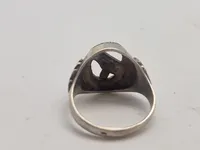 Original Tysk WW2  faldskærmsjæger kantine ring af sølv