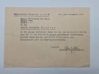 Original Meddelelse om tildeling af Jernkorset 2 klasse til Dansk Frivillig