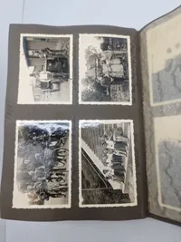 Originalt Album og Ahnenpass  og foto album fra Dansk SS frivillig Stammerjohan der faldt på Østfronten
