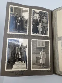 Originalt Album og Ahnenpass  og foto album fra Dansk SS frivillig Stammerjohan der faldt på Østfronten