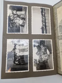 Originalt Album og Ahnenpass  og foto album fra Dansk SS frivillig Stammerjohan der faldt på Østfronten
