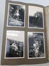 Originalt Album og Ahnenpass  og foto album fra Dansk SS frivillig Stammerjohan der faldt på Østfronten
