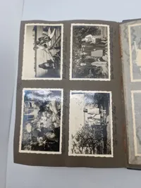 Originalt Album og Ahnenpass  og foto album fra Dansk SS frivillig Stammerjohan der faldt på Østfronten