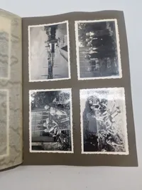 Originalt Album og Ahnenpass  og foto album fra Dansk SS frivillig Stammerjohan der faldt på Østfronten