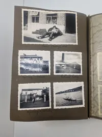 Originalt Album og Ahnenpass  og foto album fra Dansk SS frivillig Stammerjohan der faldt på Østfronten