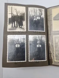 Originalt Album og Ahnenpass  og foto album fra Dansk SS frivillig Stammerjohan der faldt på Østfronten