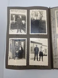 Originalt Album og Ahnenpass  og foto album fra Dansk SS frivillig Stammerjohan der faldt på Østfronten