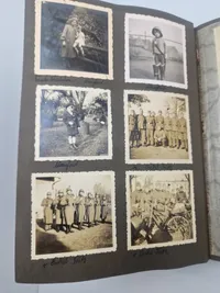 Originalt Album og Ahnenpass  og foto album fra Dansk SS frivillig Stammerjohan der faldt på Østfronten