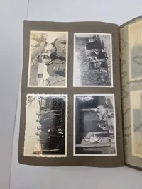 Originalt Album og Ahnenpass  og foto album fra Dansk SS frivillig Stammerjohan der faldt på Østfronten